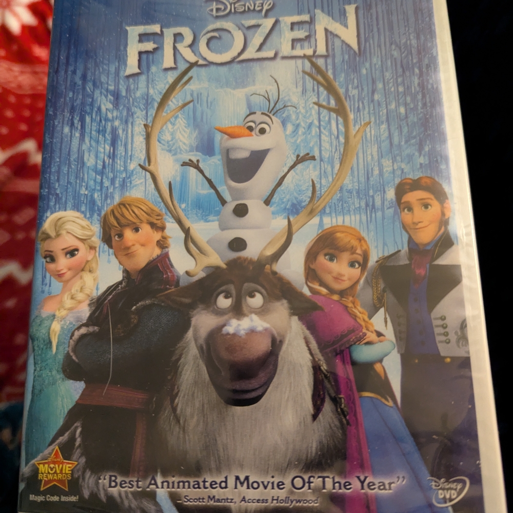 Disney Frozen DVD with Blue and White Cover Unopened
